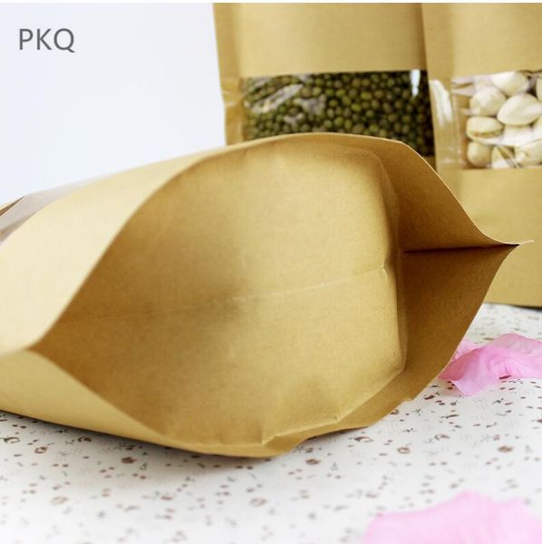 lock 50pcs/lot stand up bag zip with clear window food tea packaging kraft paper pouch
lock 50pcs/lot stand up bag zip with clear window food tea packaging kraft paper pouch