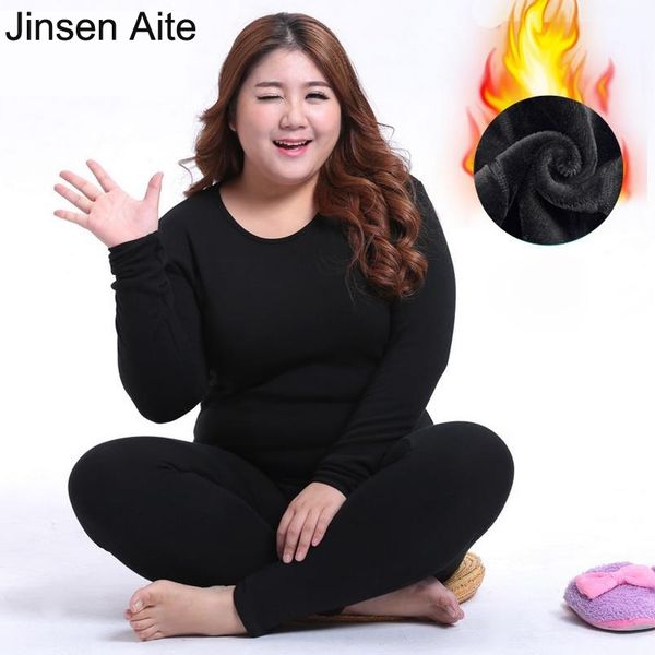 jinsen aite new winter women's fleece thick warm cotton thermal underwear sets large size slim long johns plus size xl-6xl js69 201027, Black;pink
jinsen aite new winter women's fleece thick warm cotton thermal underwear sets large size slim long johns plus size xl-6xl js69 201027, Black;pink