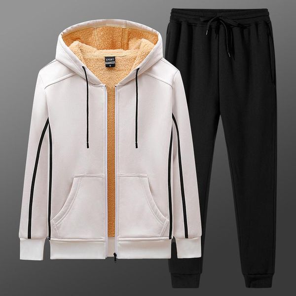 2020 new winter thick sets men fleece hooded jackets+sweatpants male zipper hoodie sportswear tracksuit plus size 5xl, Gray
2020 new winter thick sets men fleece hooded jackets+sweatpants male zipper hoodie sportswear tracksuit plus size 5xl, Gray