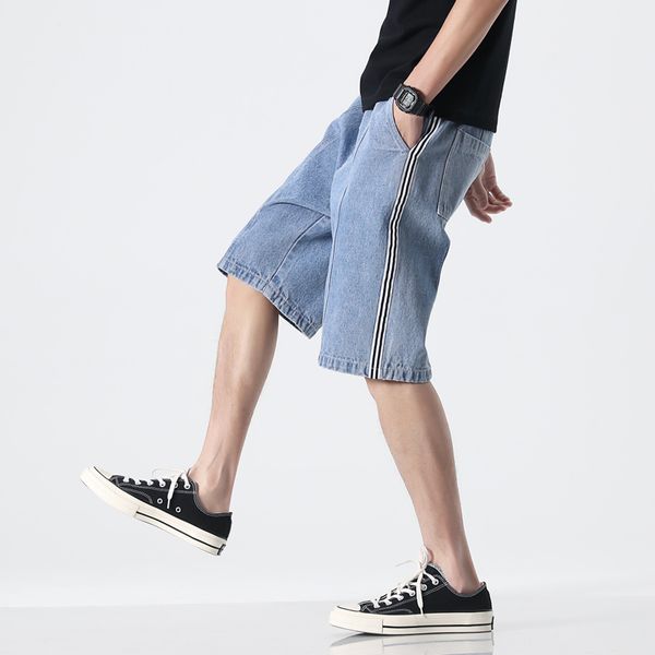 2020 summer jeans shorts mens elastic waist with pocket knee length male casual loose denim shorts for men jeans short m-8xl, White;black
2020 summer jeans shorts mens elastic waist with pocket knee length male casual loose denim shorts for men jeans short m-8xl, White;black