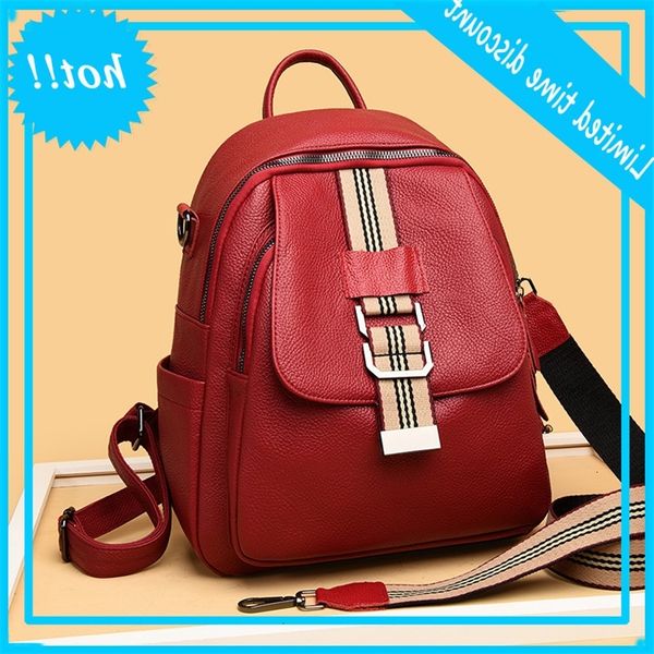 large capacity effects color women soft quality leather flap backpack preppy style simple package bag for student sac
large capacity effects color women soft quality leather flap backpack preppy style simple package bag for student sac