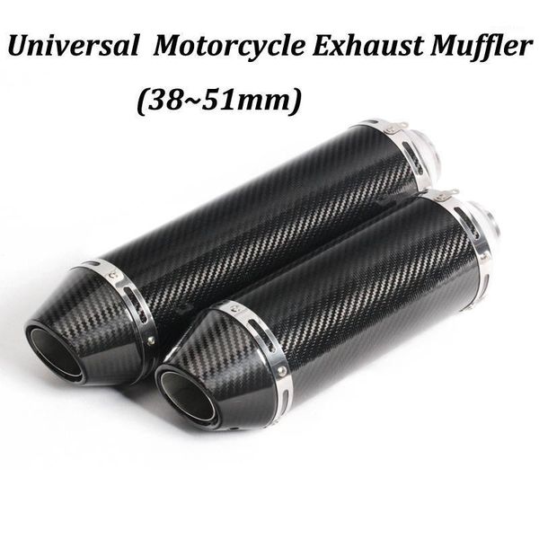 350mm 430mm universal motorcycle exhaust muffler modified with real carbon fiber original brand sticker for moto escape1
350mm 430mm universal motorcycle exhaust muffler modified with real carbon fiber original brand sticker for moto escape1