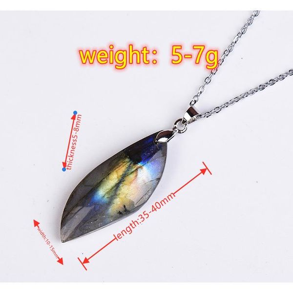 1pc fashion simple natural labradorite leaf shape pendant raw crystals healing stone stainless steel pendant n jllqqp, Black
1pc fashion simple natural labradorite leaf shape pendant raw crystals healing stone stainless steel pendant n jllqqp, Black