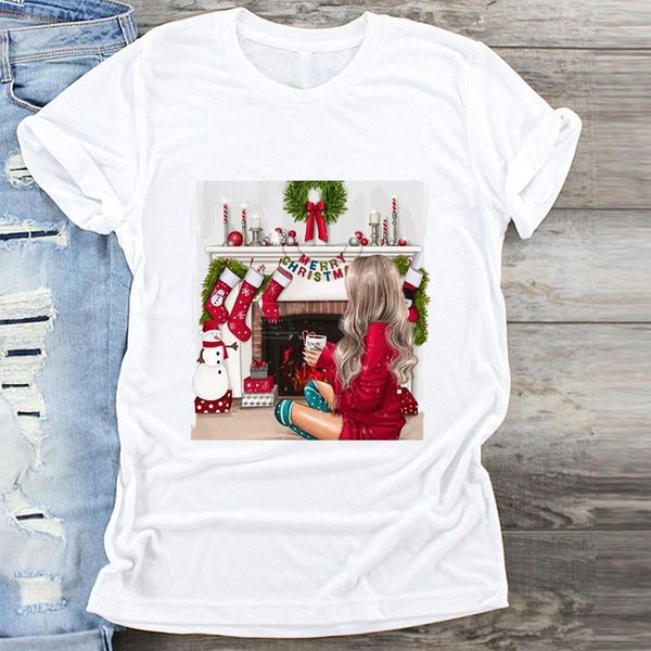 women new year holiday cartoon girl 90s merry christmas print clothes graphic female tshirts t shirt ladies tee t-shirt, White
women new year holiday cartoon girl 90s merry christmas print clothes graphic female tshirts t shirt ladies tee t-shirt, White