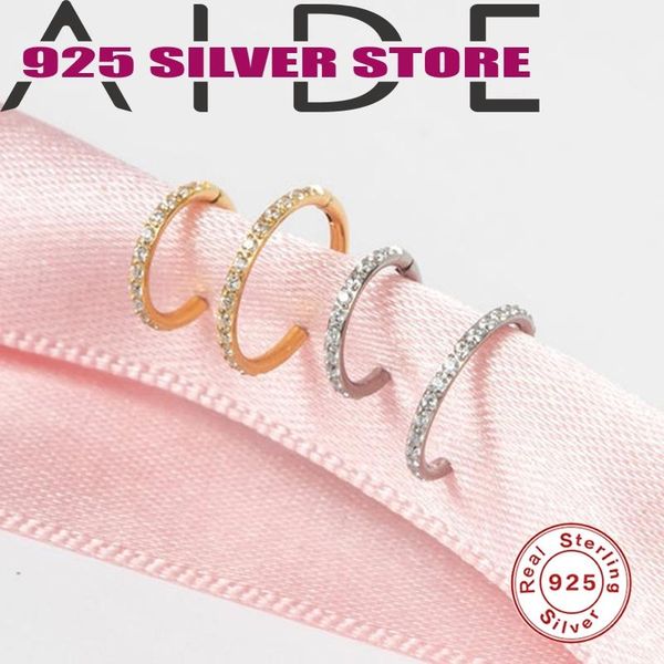 aide 925 sterling silver piercing 2021 fashion huggie earrings micro inlay zircon nose ring pendientes hoop earring for women, Golden;silver
aide 925 sterling silver piercing 2021 fashion huggie earrings micro inlay zircon nose ring pendientes hoop earring for women, Golden;silver