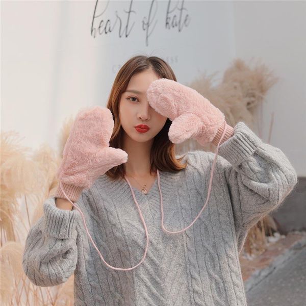 five fingers gloves pink beige fashion women plush faux fur windproof thicken warm mittens winter soft stretch hand warmer, Blue;gray
five fingers gloves pink beige fashion women plush faux fur windproof thicken warm mittens winter soft stretch hand warmer, Blue;gray