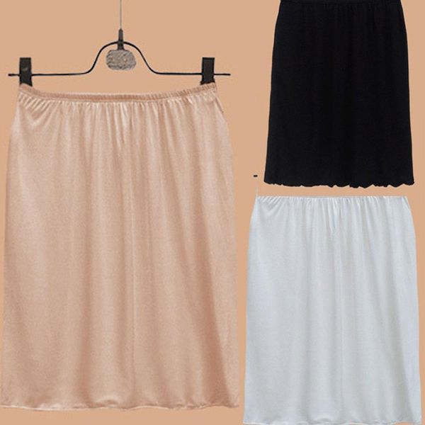 women elastic waist short petticoat short stretch satin inner wear skirt soft half slip petticoat lady skirt accessories, Black
women elastic waist short petticoat short stretch satin inner wear skirt soft half slip petticoat lady skirt accessories, Black