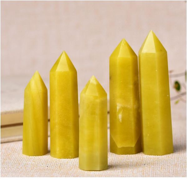 1pc natural crystal point lemon jade stone healing obelisk yellow quartz tower ornament for home decor energy stone pyra qylfmq, Black
1pc natural crystal point lemon jade stone healing obelisk yellow quartz tower ornament for home decor energy stone pyra qylfmq, Black