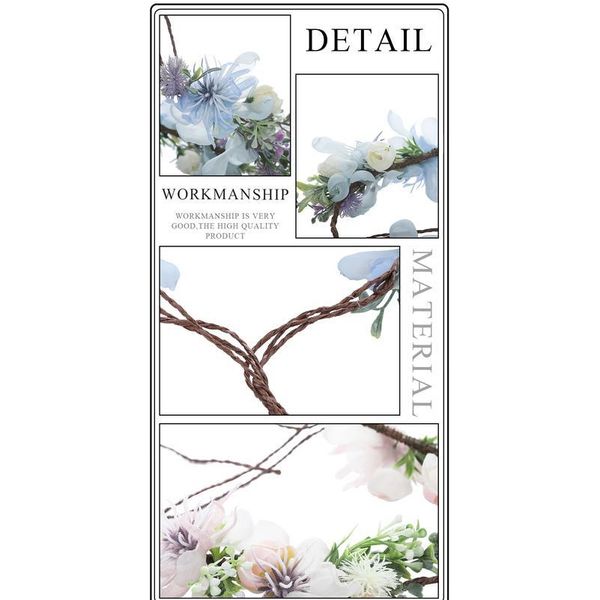 haimeikang women wedding flower wreath headband kids party floral garlands with pearl flower crown hair accessories tiar jllhcd
haimeikang women wedding flower wreath headband kids party floral garlands with pearl flower crown hair accessories tiar jllhcd