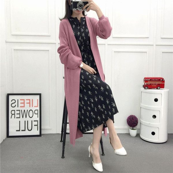 women's knits & tees 2021 loose mid-length knitted cardigan lazy wind large size lantern sleeve sweater coat women spring knit windbrea, White
women's knits & tees 2021 loose mid-length knitted cardigan lazy wind large size lantern sleeve sweater coat women spring knit windbrea, White