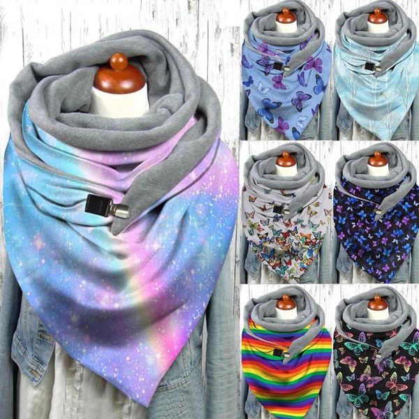 women winter warm large scarf butterfly rainbow shawl wrap blanket with clip m2ea, Blue;gray
women winter warm large scarf butterfly rainbow shawl wrap blanket with clip m2ea, Blue;gray