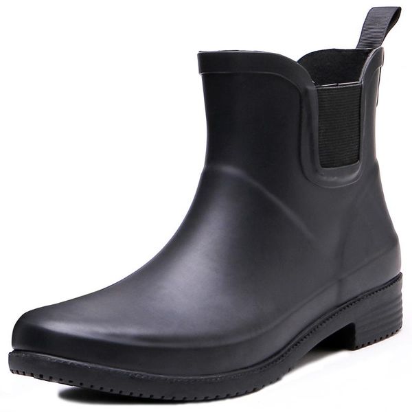 boots tongpu women's ankle high waterproof natural rubber side gusset rain 250-587, Black
boots tongpu women's ankle high waterproof natural rubber side gusset rain 250-587, Black