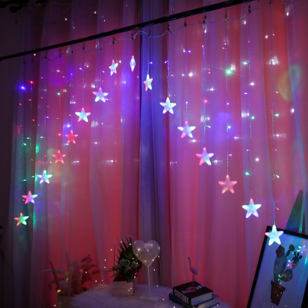 star string lights 136l inverted v five-star curtain lights christmas decorations family led indoor outdoor fairy lights
star string lights 136l inverted v five-star curtain lights christmas decorations family led indoor outdoor fairy lights