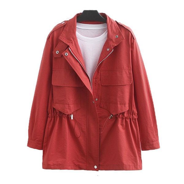2019 extra large size xl&4xl women's jacket autumn new windbreaker jacket mid-long elastic waist casual coat ladies tooling a93, Black;brown
2019 extra large size xl&4xl women's jacket autumn new windbreaker jacket mid-long elastic waist casual coat ladies tooling a93, Black;brown