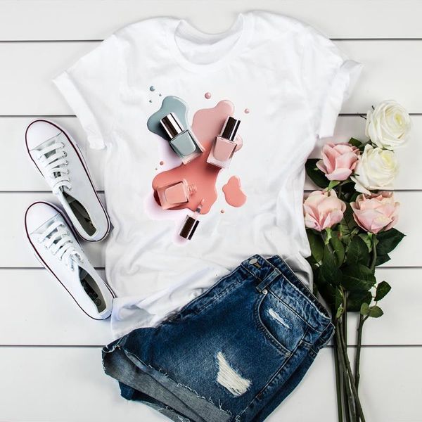 women 2020 3d paint beauty korean fashion clothes cute tshirts t clothes shirt womens ladies graphic female tee t-shirt clothing, White 
women 2020 3d paint beauty korean fashion clothes cute tshirts t clothes shirt womens ladies graphic female tee t-shirt clothing, White