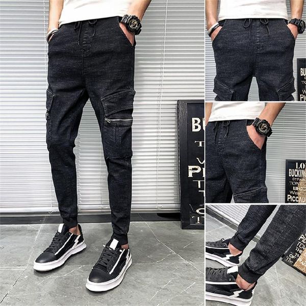 men's jeans 2021 fashion wild overalls male korean version of the trend cargo pants thin street style cropped trousers1, Blue
men's jeans 2021 fashion wild overalls male korean version of the trend cargo pants thin street style cropped trousers1, Blue