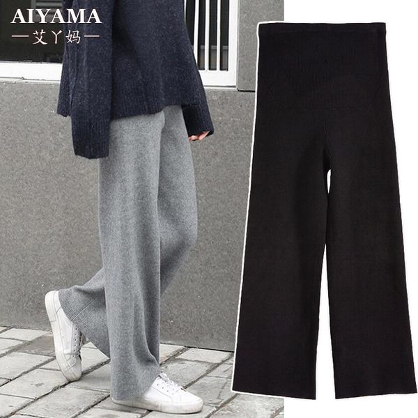 pregnant women's autumn wear pants, White