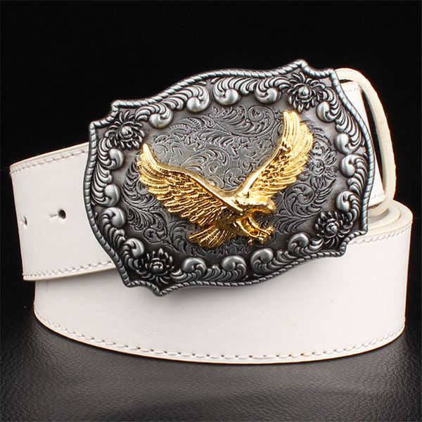 men's leather belt golden eagle buckle western style belts hawk men cowboy gold cow bull head belt women's gift 201120, Black;brown
men's leather belt golden eagle buckle western style belts hawk men cowboy gold cow bull head belt women's gift 201120, Black;brown