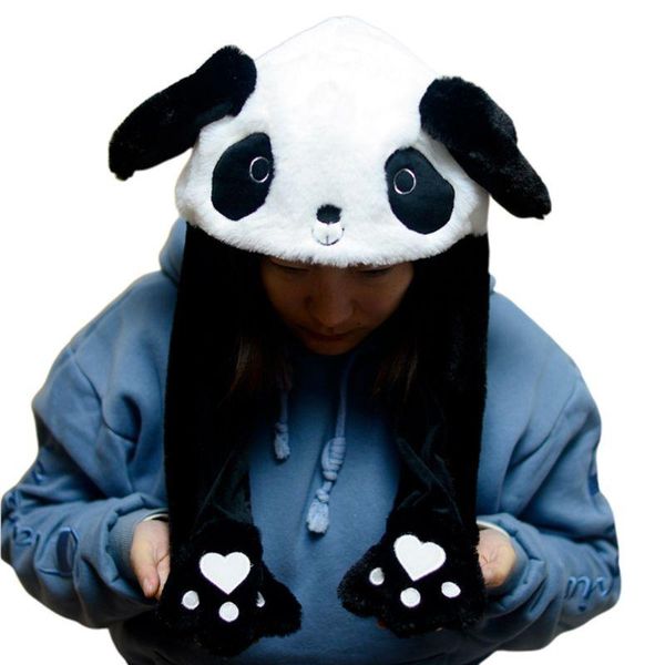 beanie/skull caps children short plush cute 3d cartoon panda animal hat with moving ears double airbag paws warm earflap cap toy party, Blue;gray
beanie/skull caps children short plush cute 3d cartoon panda animal hat with moving ears double airbag paws warm earflap cap toy party, Blue;gray