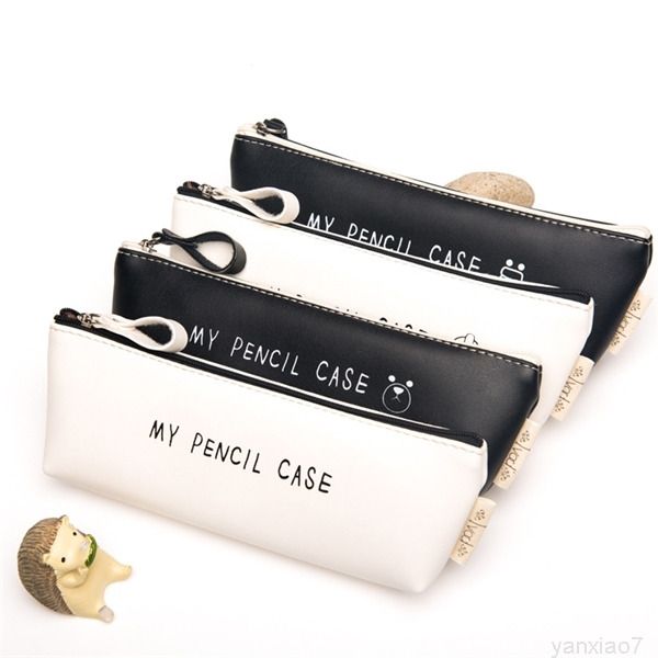 classical bags black white my bag waterproof pu leather storage organizer cosmetic pencil case school office supplies
classical bags black white my bag waterproof pu leather storage organizer cosmetic pencil case school office supplies