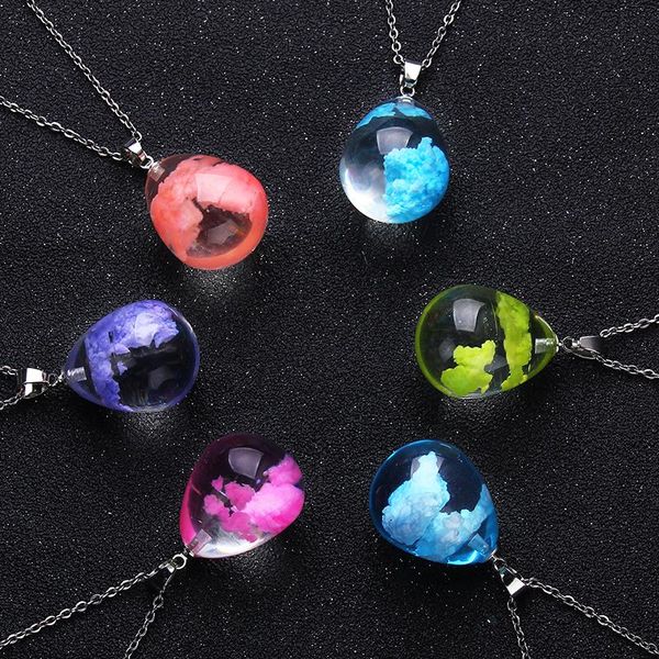 pendant necklaces pink purple water drop glass ball necklace for women cloud pattern link chain fashion jewelry gift, Silver
pendant necklaces pink purple water drop glass ball necklace for women cloud pattern link chain fashion jewelry gift, Silver