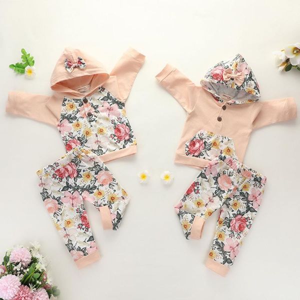 fashion newborn infant baby girls sportwear long-sleeved hooded floral printed hoodies +long pants outfits set clothes#p4, White
fashion newborn infant baby girls sportwear long-sleeved hooded floral printed hoodies +long pants outfits set clothes#p4, White