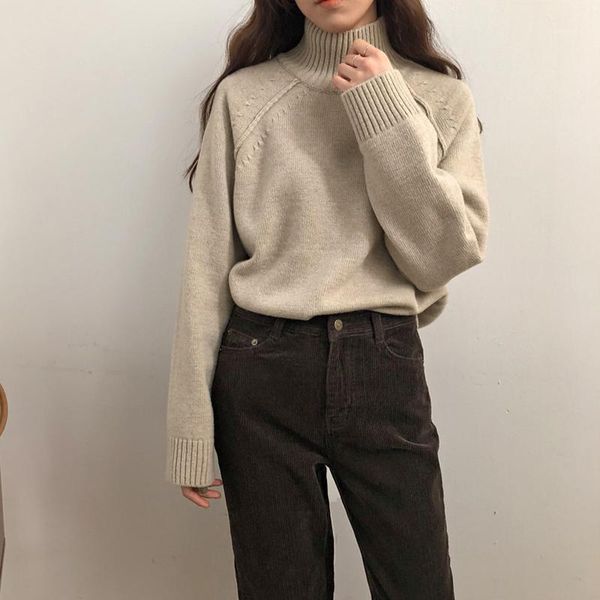 autumn and winter korean chic style basic solid color turtleneck sweaters womens sweaters and pullovers (c9202)1, White;black
autumn and winter korean chic style basic solid color turtleneck sweaters womens sweaters and pullovers (c9202)1, White;black