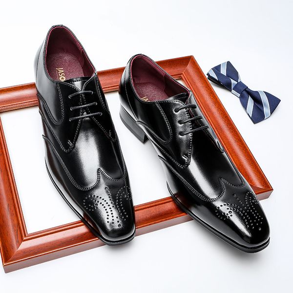 design korean male feast wear leather cow square toe brogue oxford shoe bullock shoes zapatos hombre v5dm, Black
design korean male feast wear leather cow square toe brogue oxford shoe bullock shoes zapatos hombre v5dm, Black