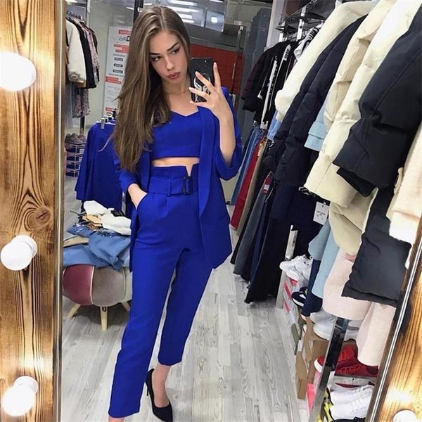 taotrees spring autumn women costume solid color long sleeve v-neck jacket and high waist ankle-length pants 2 piece set 201106, Black;brown
taotrees spring autumn women costume solid color long sleeve v-neck jacket and high waist ankle-length pants 2 piece set 201106, Black;brown