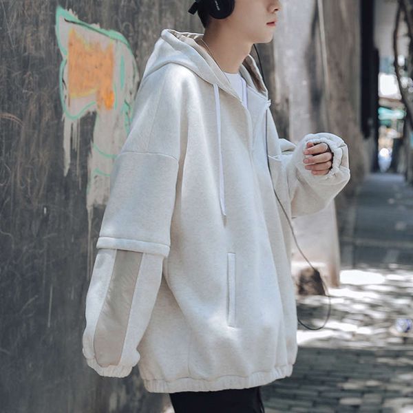cashmere coat men's autumn cardigan sweater korean version trend winter thickening loose hoodie ins fashion brand, Black
cashmere coat men's autumn cardigan sweater korean version trend winter thickening loose hoodie ins fashion brand, Black