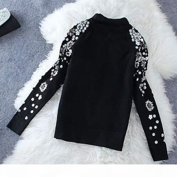 gigogou embroidery women sweater autumn winter turtleneck female pullover jumper beading sequined long sleeve pull femme hiver, White;black
gigogou embroidery women sweater autumn winter turtleneck female pullover jumper beading sequined long sleeve pull femme hiver, White;black