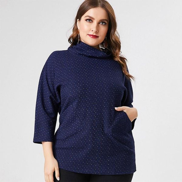 women's t-shirt 2021 fall women long sleeve high neck knitted womens fashion retro elegant mom clothes plus size ladies top, White
women's t-shirt 2021 fall women long sleeve high neck knitted womens fashion retro elegant mom clothes plus size ladies top, White