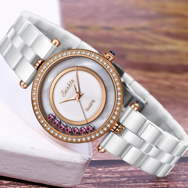 sunkta ceramic women watch brand luxury diamond quartz clock waterproof watches women dress bracelet watch relogio feminino t200420, Slivery;brown
sunkta ceramic women watch brand luxury diamond quartz clock waterproof watches women dress bracelet watch relogio feminino t200420, Slivery;brown