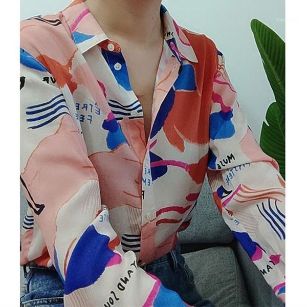 spring new shirt abstract oil painting print women turn down collar long sleeve cotton silk lady casual loose blouse 1, White
spring new shirt abstract oil painting print women turn down collar long sleeve cotton silk lady casual loose blouse 1, White