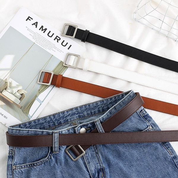 female deduction side gold buckle jeans wild belts for women fashion students simple new pin buckles belt, Black;brown
female deduction side gold buckle jeans wild belts for women fashion students simple new pin buckles belt, Black;brown