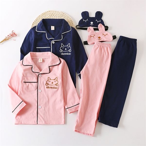 cotton knitted long length baby pajama set with eye patch embroidery cartoon comfortable/soft/breathable boys/girls home wear lj201216, Blue;red
cotton knitted long length baby pajama set with eye patch embroidery cartoon comfortable/soft/breathable boys/girls home wear lj201216, Blue;red