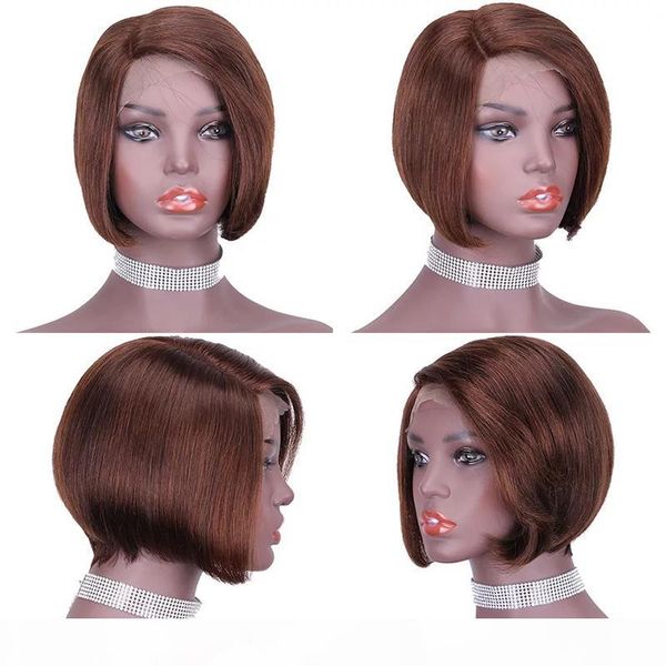short bob human hair lace front wigs size part colored hair lace wig natural hairline color 4 for women brazilian remy hair, Black;brown
short bob human hair lace front wigs size part colored hair lace wig natural hairline color 4 for women brazilian remy hair, Black;brown