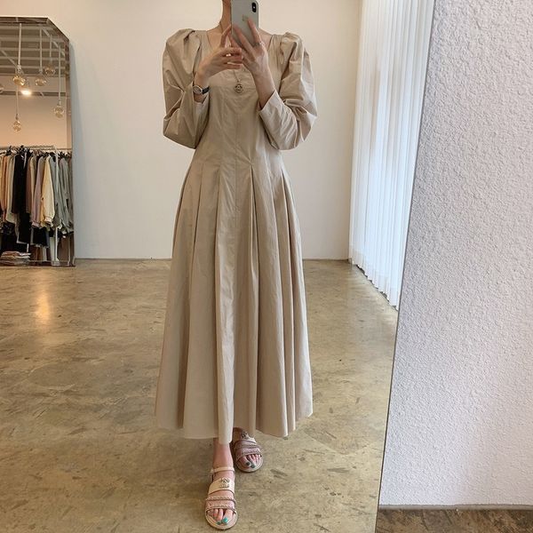 2021 new fancy female style dress long solid square beanbag puff sleeves the line dressed up ankle-long wear spring 1hco, Black;gray
2021 new fancy female style dress long solid square beanbag puff sleeves the line dressed up ankle-long wear spring 1hco, Black;gray