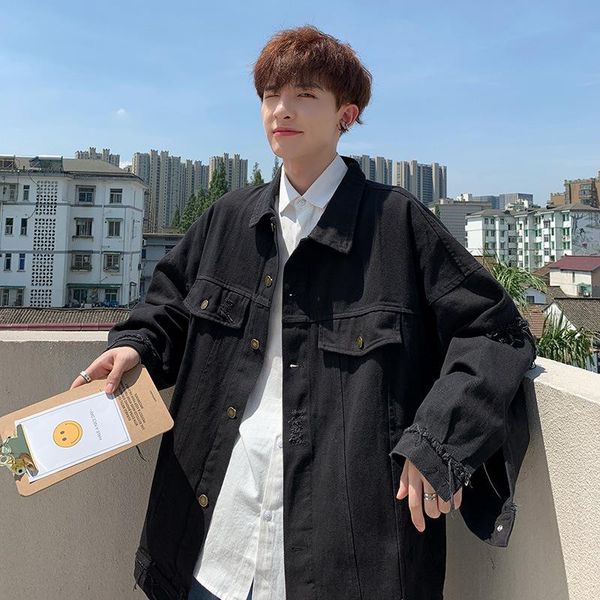 men's wool & blends spring and autumn loose-fit hong kong style jacket korean-style trend versatile workwearr brand, Black
men's wool & blends spring and autumn loose-fit hong kong style jacket korean-style trend versatile workwearr brand, Black