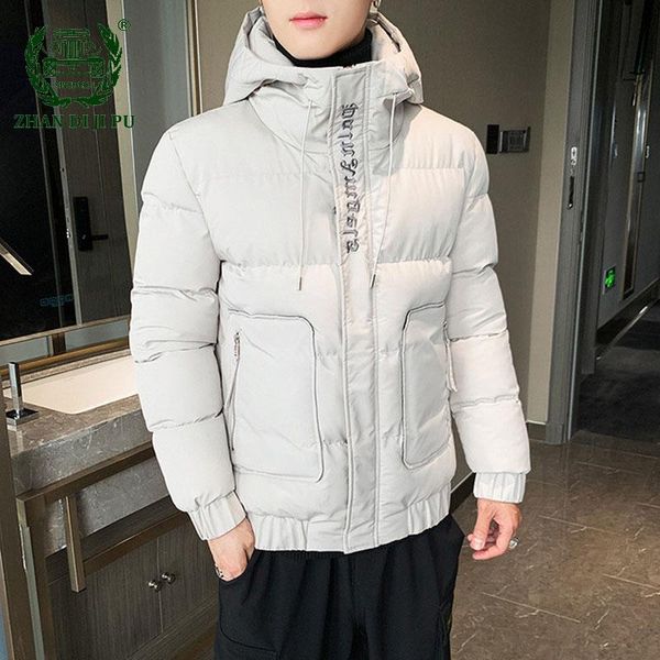 men's korean style parkas casual thick warm hooded comfortable cotton coats male winter fashion embroidery streetwear men parkas, Black
men's korean style parkas casual thick warm hooded comfortable cotton coats male winter fashion embroidery streetwear men parkas, Black