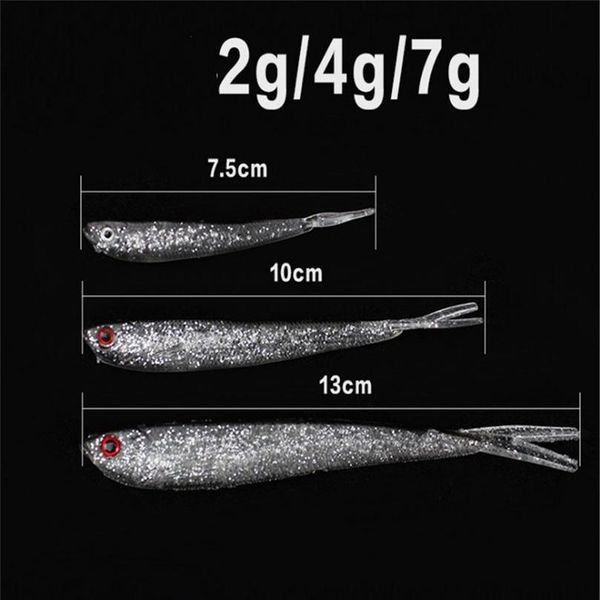 5pcs/lot jig head soft lure artificial wobbler bait swimbait for bass minnow rubber fishing bait trout crankbait acc jllmsg
5pcs/lot jig head soft lure artificial wobbler bait swimbait for bass minnow rubber fishing bait trout crankbait acc jllmsg