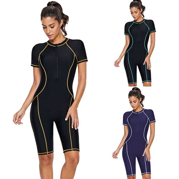 zl0513 short sleeve zipper sun protection quick dry tight one piece swimsuit wetsuit surf suit snorkel suits conservative swimwear biquini g, Red;black
zl0513 short sleeve zipper sun protection quick dry tight one piece swimsuit wetsuit surf suit snorkel suits conservative swimwear biquini g, Red;black