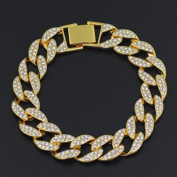 karopel fashion luxury men's crystal hip hop bracelets gold iced out miami cuban bracelet & bangles gift wmtpob, Black
karopel fashion luxury men's crystal hip hop bracelets gold iced out miami cuban bracelet & bangles gift wmtpob, Black