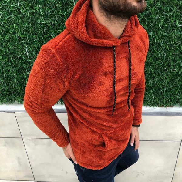 men plush sweatshirt hoodie fluffy winter spring fashion soft solid colors s m xl kg-240, Black
men plush sweatshirt hoodie fluffy winter spring fashion soft solid colors s m xl kg-240, Black