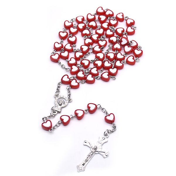 red heart love cross rosary necklace our lady of christ religious classroom prayer supplies giveaway souvenirs, Golden;silver
red heart love cross rosary necklace our lady of christ religious classroom prayer supplies giveaway souvenirs, Golden;silver
