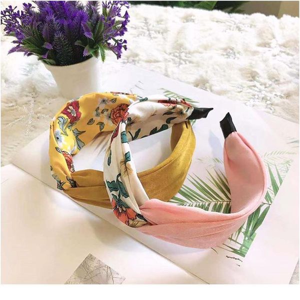 floral prints elastic hair band cross knotted bow wide hair accessories soft headwear 1pc korean hair hoop yoga ban qylhui 
floral prints elastic hair band cross knotted bow wide hair accessories soft headwear 1pc korean hair hoop yoga ban qylhui