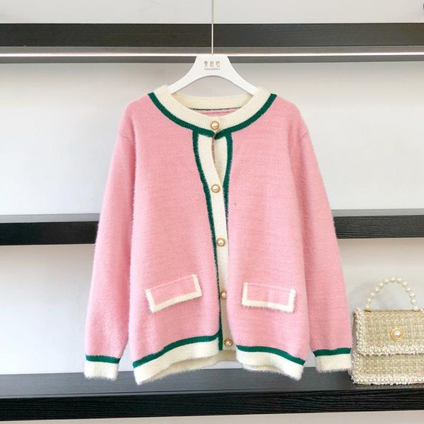 soft mink cashmere sweater women spring autumn korean style sweet loose jumpers round collar cute pink furry knitted cardigan, White
soft mink cashmere sweater women spring autumn korean style sweet loose jumpers round collar cute pink furry knitted cardigan, White