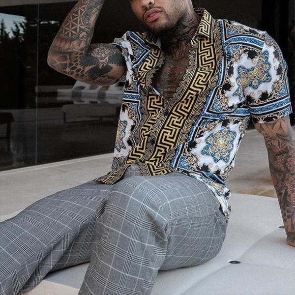 2020 fashion casual button hawaii print beach short sleeve quick dry blouse 3xl hawaiian shirt streetwear, White
2020 fashion casual button hawaii print beach short sleeve quick dry blouse 3xl hawaiian shirt streetwear, White