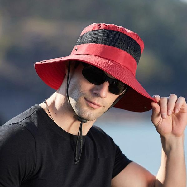 wide brim hats 2021 mens bucket hat summer outdoor sun protection mesh breathable fisherman cap foldable hiking, Blue;gray
wide brim hats 2021 mens bucket hat summer outdoor sun protection mesh breathable fisherman cap foldable hiking, Blue;gray