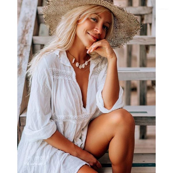 women's swimwear european and american men's cotton-lined loose bikini swimsuit smock beach sunscreen holiday wear1, White;black
women's swimwear european and american men's cotton-lined loose bikini swimsuit smock beach sunscreen holiday wear1, White;black